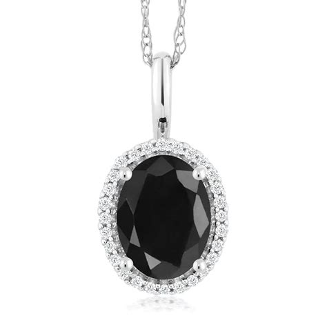 oval-black-sapphire-pendant-AMAZON | Jewelry Guide