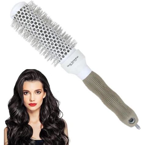 Brosse Cheveux Ronde En Poils De Sanglier Pour Brushing Peigne Rond