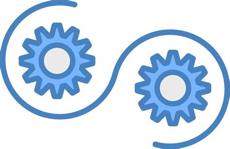 devops  filled blue icon  vector art  vecteezy