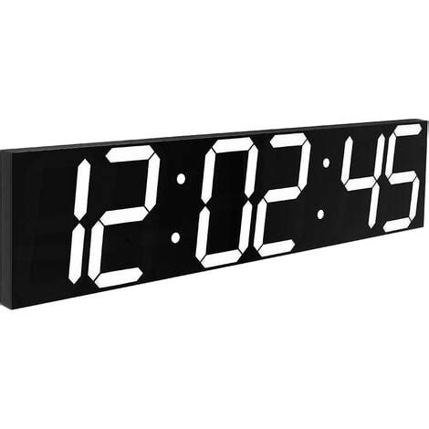 Horloge Murale D T L Commande Surdimensionn E Led Grand Cran