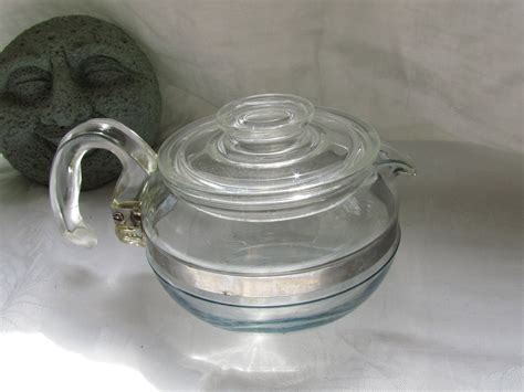 Pyrex Flameware Glass Tea Pot Kettle By Dajaxsurbanattic