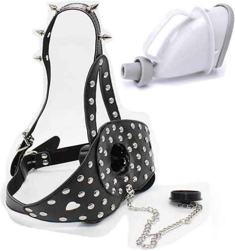 Bdsm Knebel Trichter Gag Bondage Harness Kopfgeschirr Mit Silikon Pisse