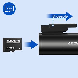 Azdome P Dash Cam With Wifi Mini Hidden Car Camera Voice Control