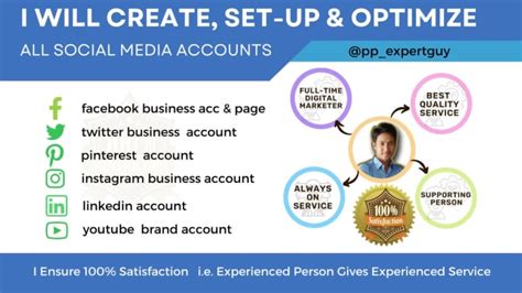 Excellently Create Set Up And Optimize All Social Media Accounts By Pp