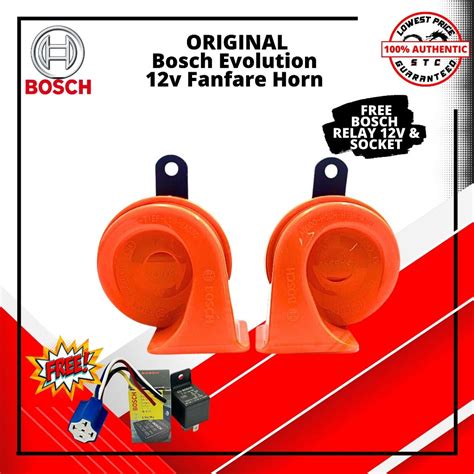 Bosch Evolution 12v Fanfare Horn With FREE Bosch Relay 12v And Relay