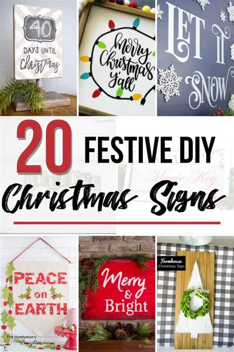 20 Festive DIY Christmas Signs You Can Make - The Handyman's Daughter