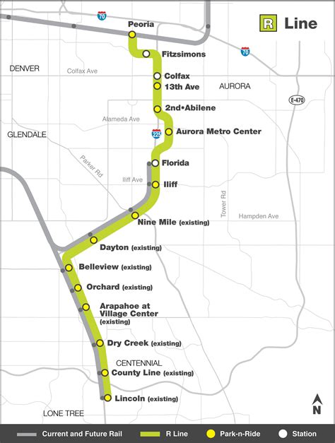 Rtd Light Rail R Line Map | Americanwarmoms.org