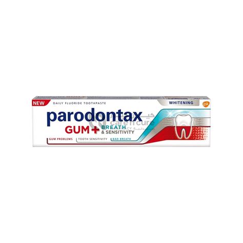 Buy Parodontax Gum Breath & Sensitivity Whitening Tp 75ml Online at