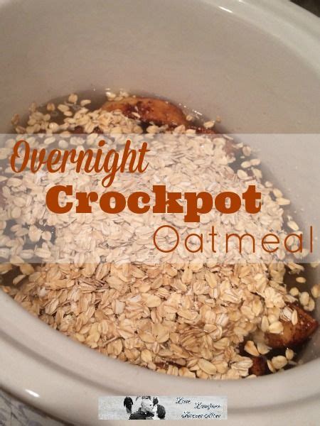 Overnight Crockpot Oatmeal Recipe Breakfast Crockpot Recipes