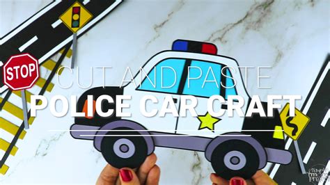 Printable Police Car Craft Template Simple Mom Project