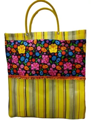 Bolsa Mandado Flores Mexicanas Morral Bolsita Artesanal Env O Gratis