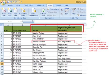 How To Sort Data In MS Excel GeeksforGeeks