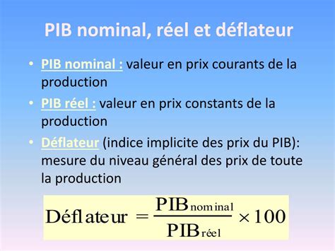 Découvrir 170 Imagen Déflateur Du Pib Formule Vn