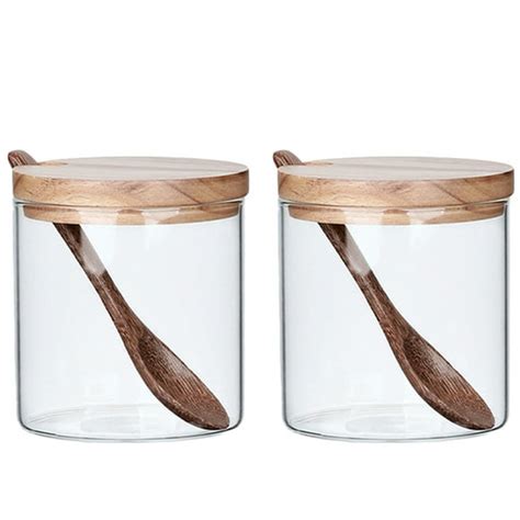 Glass Jars Wood Lids