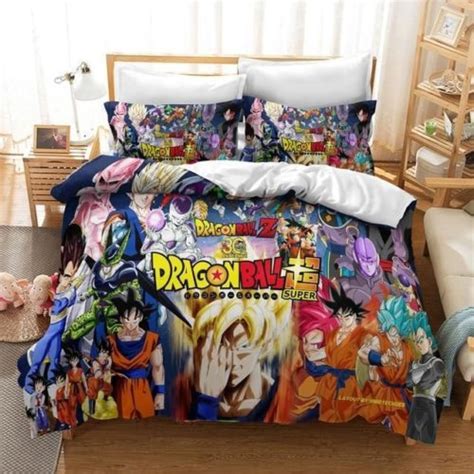 Dragon Ball Bed Set Goku Vegeta Main Characters 30th Anniversary Anime