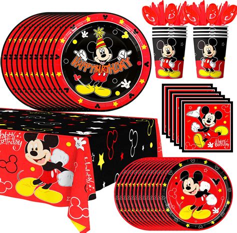 Amazon Pcs Mouse Birthday Party Supplies Black Mouse Paper