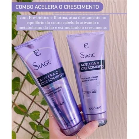 Si Ge Acelera O Crescimento Shampoo Condicionador Eudora Shopee