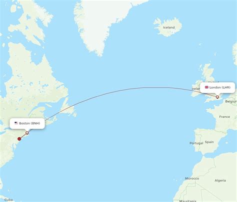 All Flight Routes From Boston To London Bnh To Lhr Flight Routes