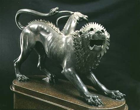 Chimaera of Arezzo or the Chimaera wound - Bellerophon als Kunstdruck oder Gemälde.