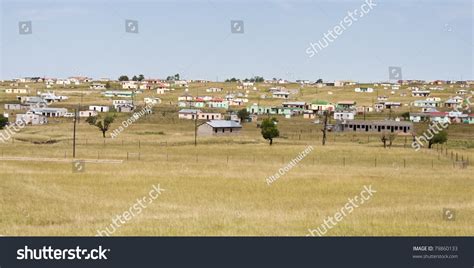 Shacks Transkei South Africa Corrugated Iron Stock Photo