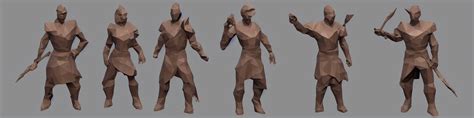 A Warrior Low Poly Polygon Low Poly Character Arthub Ai