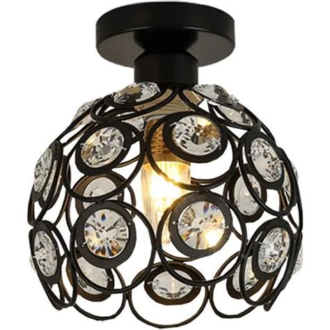 Plafonnier Luminaire Moderne Industriel Cristal Suspension Lustre Abat