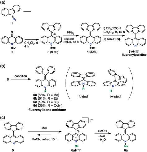 Synthesis of FAs. (a) Barton-Kellogg reaction giving fluorenylacridine ...