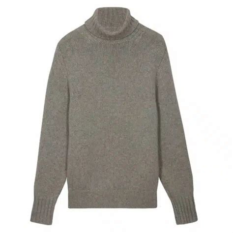 Ak Mc Pure Cashmere Roll Neck Sweater Grey Alexander Kraft Monte Carlo