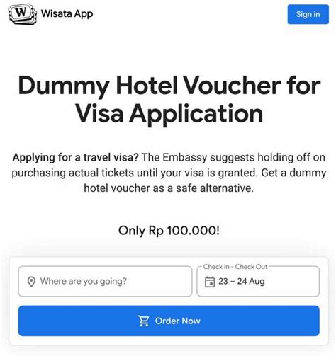 Get Your Hotel Vouchers for Visa Application - Wisata Diary