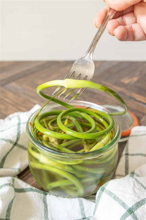 Pickled Garlic Scapes - stetted