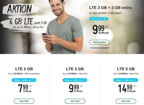 Smartphone Tarife: Die Besten 5 GB Allnet Flatrates zum Monatsende ab 9 ...