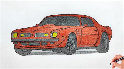 How To Draw A Pontiac Firebird Trans Am Drawing D Car