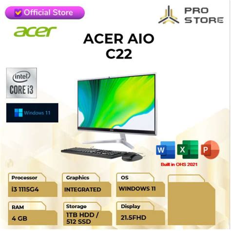 Jual Pc All In One Acer Aio Aspire C I Gb Gb W Ohs