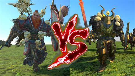 Wulfrik The Wanderer VS Aspiring Champions Total War Warhammer 3 YouTube