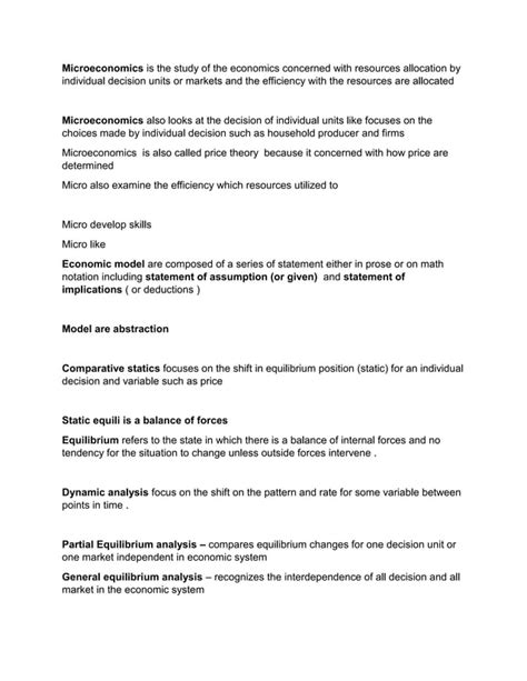 Microeconomics answer key.docx | Economy | Business and Finance