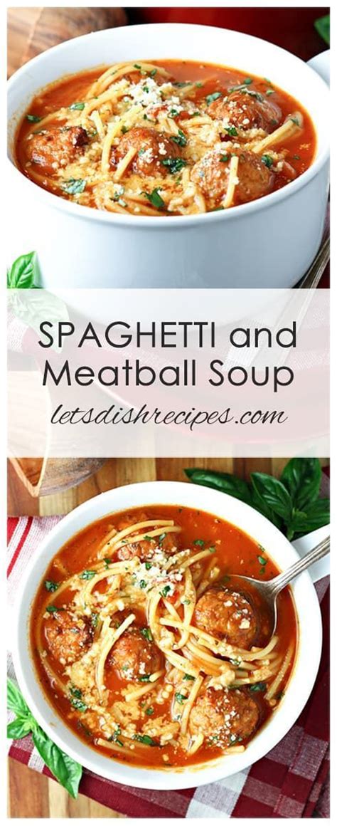 Hearty Spaghetti And Meatball Soup Recipe