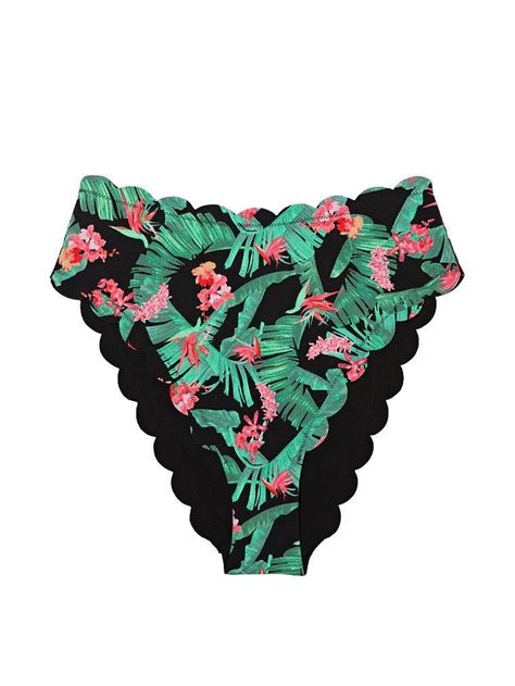 Scallop Yüksek Bel Cheeky Bikini Altı Desenli Victoria s Secret