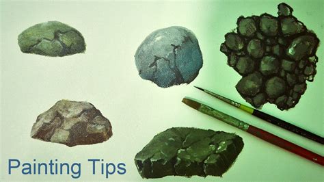 Acrylic Painting Lesson - How to Paint Rocks by JMLisondra - YouTube