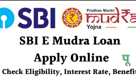 SBI E Mudra Loan 2023 Apply Online Documents Eligibility Form My Blog