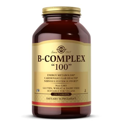 B Complex 100 Vegetable Capsules General Health Solgar