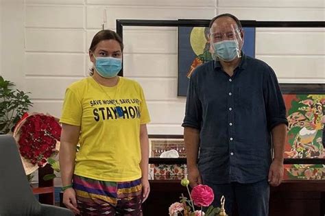 Gibo Teodoro Meets With Sara Duterte Gets Inoculated In Davao City Filipino News