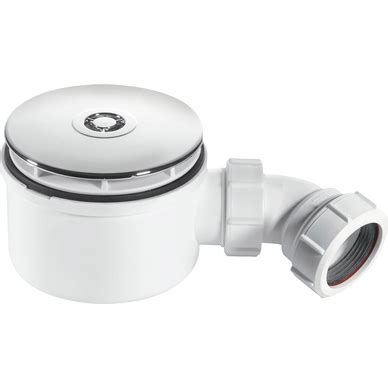 Mcalpine Shallow Shower Trap Mm X Mm Water Seal Chrome Plated Brass