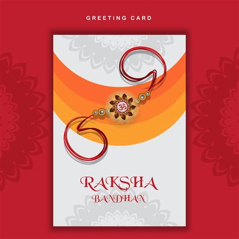 Premium Vector Happy Raksha Bandhan Greetings Card