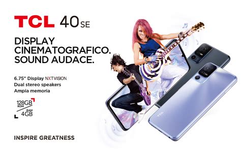 TCL 40SE Smartphone 4G Display 6.75" HD+ 90 Hz, 128 GB, 4 GB RAM
