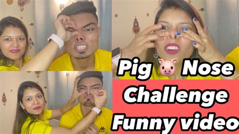 Pig Nose Challenge Piggy Nose Challengemost Requested Video Youtube