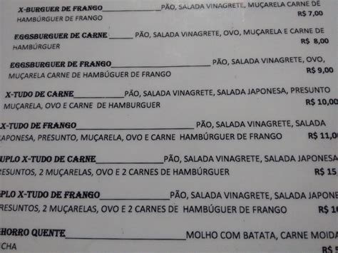 Menu At Hamburgueria Santa Maria Restaurant Aracaju