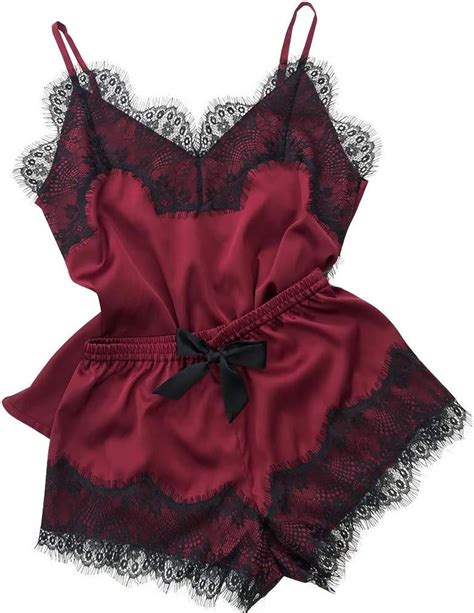 Vrouwen Sexy Lingerie Set Babydoll Nachtkleding Satijn Zijde Pyjama