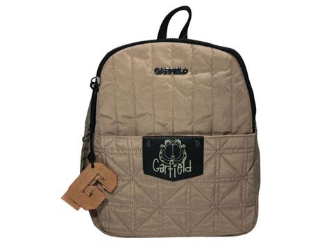 Mochila Feminina Casual De Costas Garfield Chaveiro Original Semax