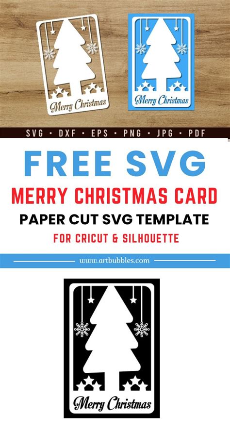 Free Svg Merry Christmas Card Paper Cutting Svg Artofit