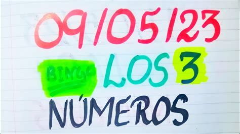 LOS TRES NUMEROS QUE MAS SALEN HOY 09 05 23 DE MAYO 2023 NUMEROS YouTube